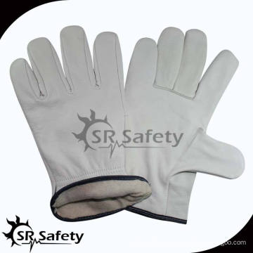 SRSAFETY guantes de trabajo de cuero de grano de vaca